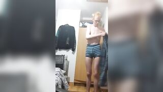 putting on multiple boxers and briefs on myself and then making my tiny ass a bit bigger peter bony - gay video