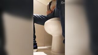 mall bathroom peeing in the toilet then jerking my cock i almost cum there nathan nz - gay video