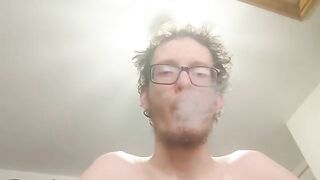 skinny guy loves to spit and vape circles peter bony - gay video