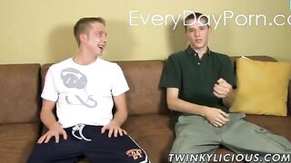 double jerking off session with twinks who love it together gay life network - gay video