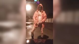 night rain on street skinnybodyman - gay video