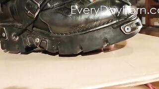 slave boy enjoy cock stomping in leather boots pov hd beth kinky - gay video