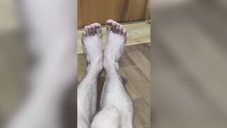 showing off my very skinny boney feet and legs for my viewers peter bony - gay video