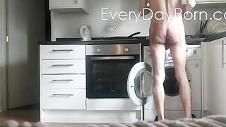 naked sexy hairy guy making breakfast michael200586 - gay video