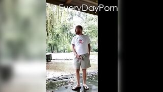 rainy day with ginger cock out and playing around 420sexy4u - gay video