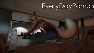 h0rs3 furry animation furry fox and werewolf yr lesnik - gay video