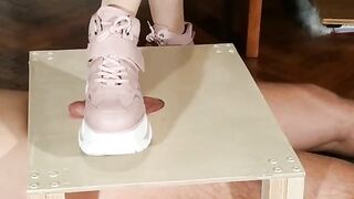 domina cock stomping slave in pink boots pt1 hd beth kinky - gay video