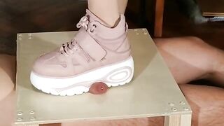 domina cock stomping slave in pink boots pt1 hd beth kinky - gay video