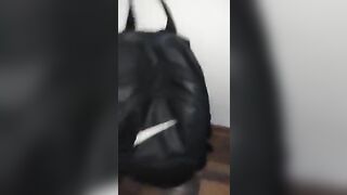 hunk guy reach his backpack to get pussy masturbator and masturbate his cock with it nathan nz - gay video