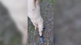 walk with a big boner in the woods fun in nature totally naked czech gay - gay video