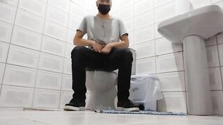 peeing in the vet s bathroom then seat then jerking off my cock nathan nz - gay video