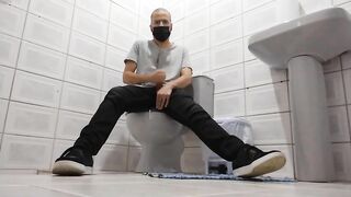 peeing in the vet s bathroom then seat then jerking off my cock nathan nz - gay video