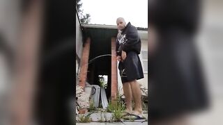 master peeing in backyard abandoned house nathan nz - gay video