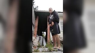 master peeing in backyard abandoned house nathan nz - gay video