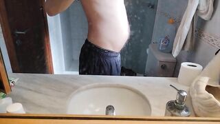 gainer shows his belly after a feast nathan nz - gay video