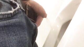 pissing in urinal smellmydick - gay video