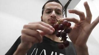 young lovely boy eating some grapes nathan nz - gay video