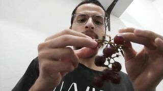 young lovely boy eating some grapes nathan nz - gay video